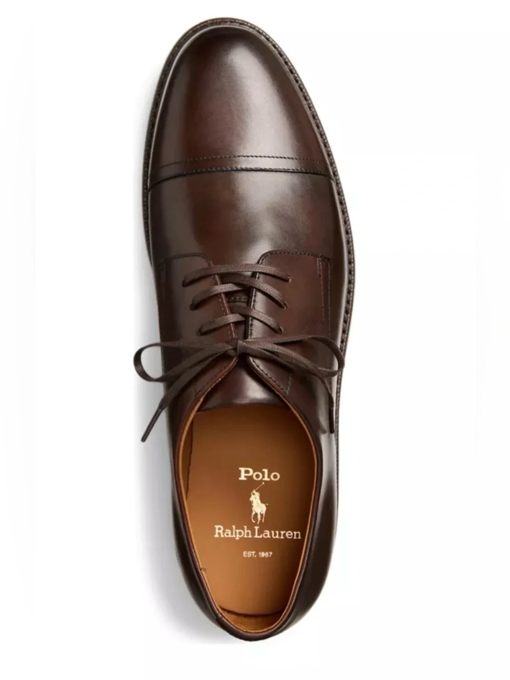 Polo Ralph Lauren Asher Captoe Oxford Polo: Brown Size 9